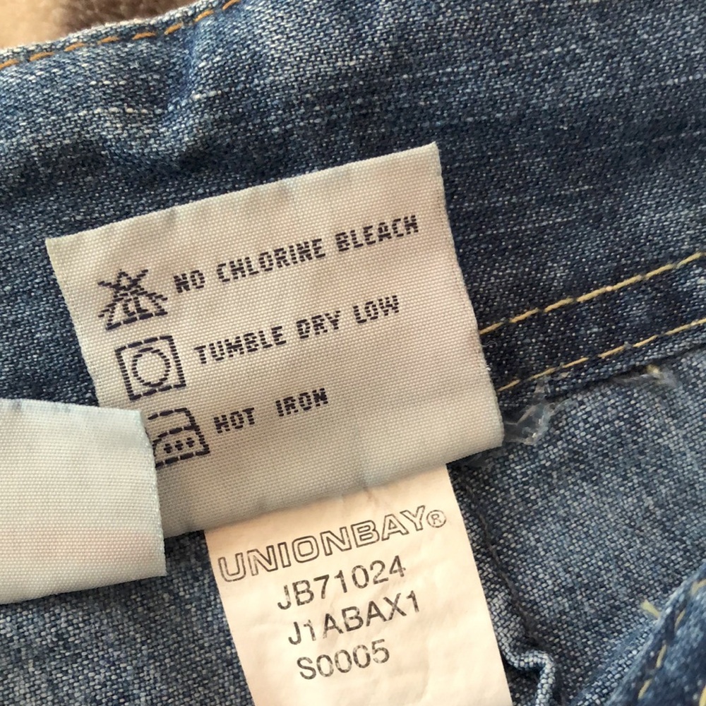 Y2K UNIONBAY Denim Cropped Jeans in Blue Size 1 Juniors - Picture 9 of 16